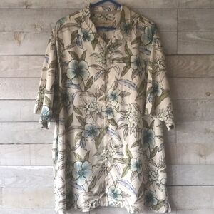 Tommy Bahama silk floral print short sleeve casual shirt